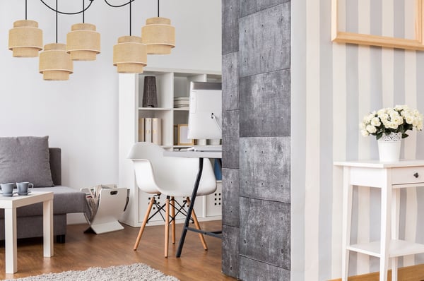 Hængende lampe, loftslysekrone, lampeskærm, boho juta