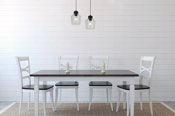 MODERNE ELEGANT HÆNGELAMPE MED GLASSKÆRM
