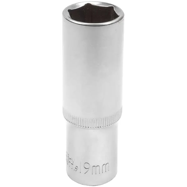 JCB Lang Topnøgle 1/2" 19 mm 6-punkts Cr-V Topnøgle