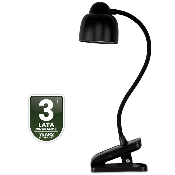 Pöytälamppu LED 5W CCT piirustus pöytävalaisin koululamppu TESA 2 musta LUMILED