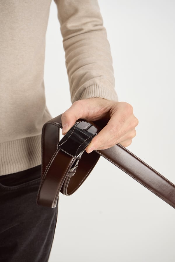 C30-MY BRAZ 115 herrebælte i læder elite