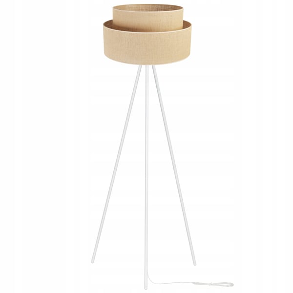 GULVLAMPE MED STÅENDE TRIPOD I METALSKÆRM 45 CM