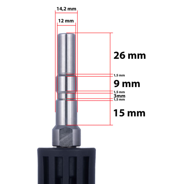 Adapter ombyggnadssats Nilfisk QC Kranzle D12 högtryckstvätt till Kärcher K bajonett