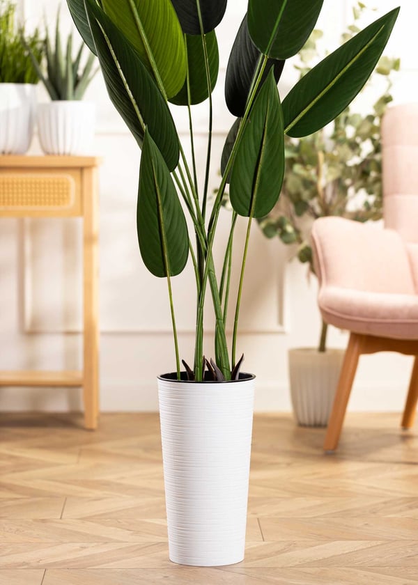Urbanika Riflo -ruukku valkoinen, korkeus 36 cm