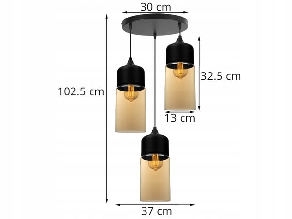 HÆNGENDE LOFTSLAMPE, GLASPLAFON, LED-LAMPE