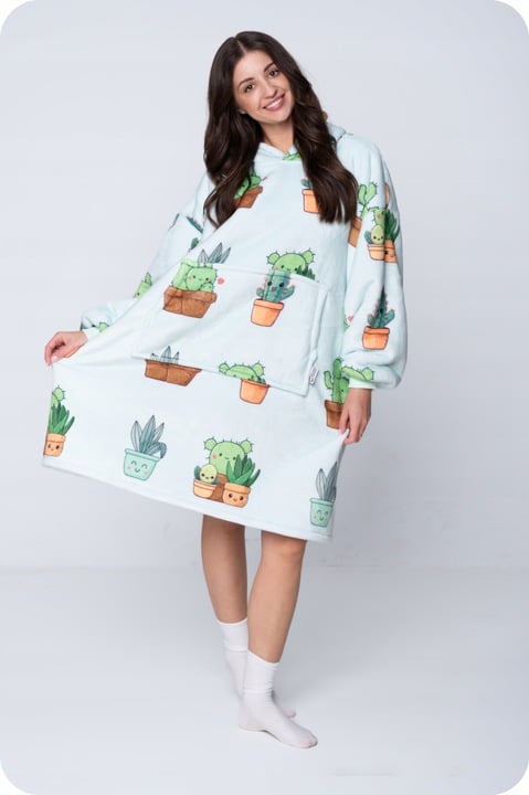 Filttrøje storkørsel varm tyk 2i1 XXL planter pelsblanding KB-W24