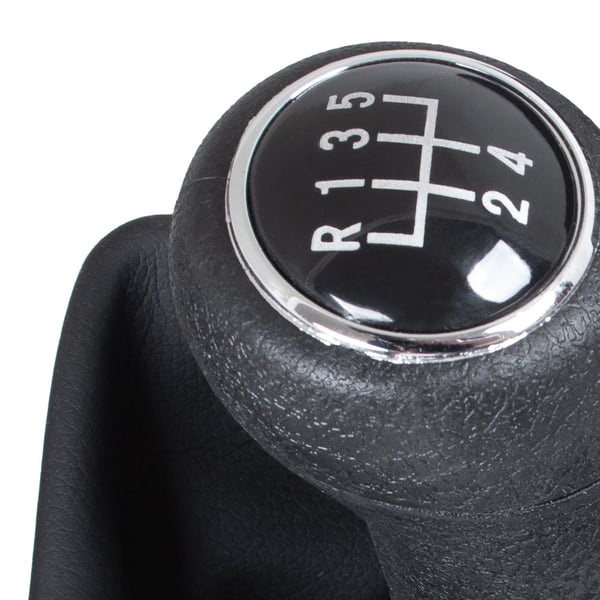 Audi A4 B8 07-15 gearskiftknop sort 5 gear med sort gearpung