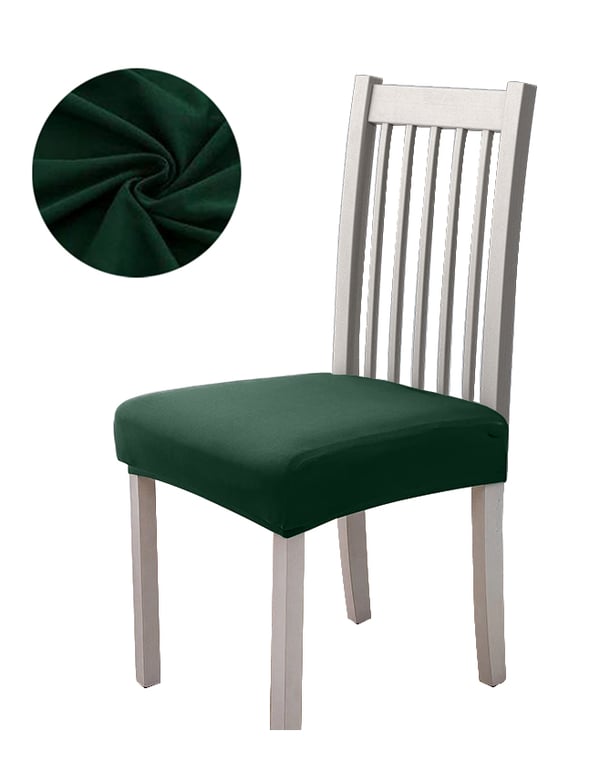 Tuolin istuinpäällinen, sileä, joustava, pullonvihreä