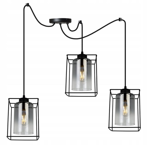 MODERNE ELEGANT HÆNGELAMPE MED GLASSKÆRM