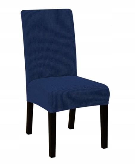 Tummansininen tuolinpäällinen, paksu, joustava