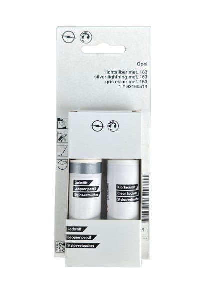 Original OPEL 163 (Z163) Bättringsfärg: Billack + Klarlack 2x12ml