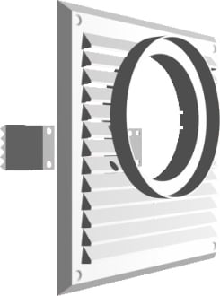 JÄÄHDYTYSNESTEEN RITILÄ 215*215MM FI120MM VALKOINEN - KRA 119 BI