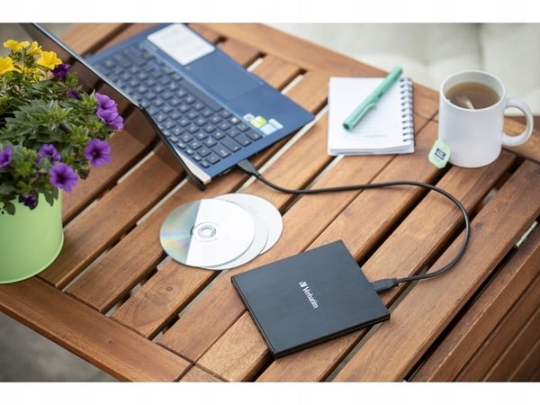 Verbatim extern CD/DVD RW-brännare USB-C 3.2 Slim