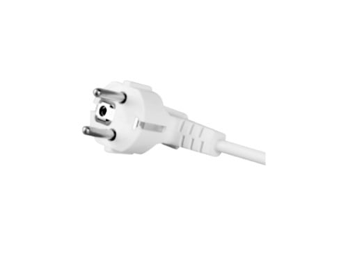ANSLUTNINGSKABEL MED VINKLAD KONTAKT 3*1 OHM 5M VIT - E+20-003