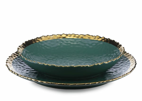 Kati Green Gold tallerkensæt med 8 stk.