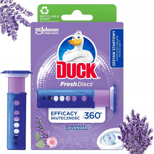 Duck Fresh Discs Lavendel toiletgel-disk 36ml med applicator Duck Fresh Discs Lavendel toiletgel-disk 36ml med applicator