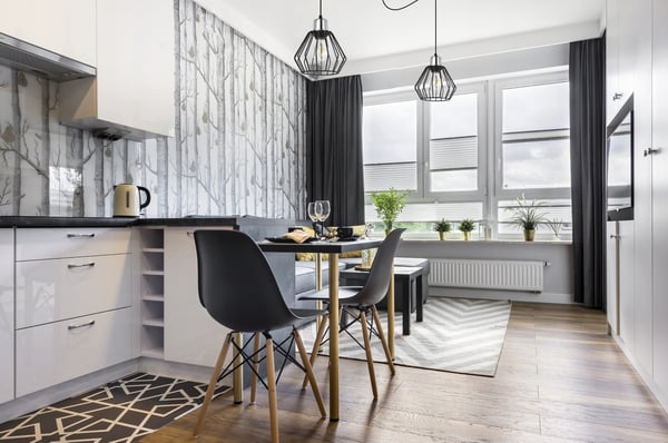 Hængelampe, loftslysekrone, trådskærm, LED