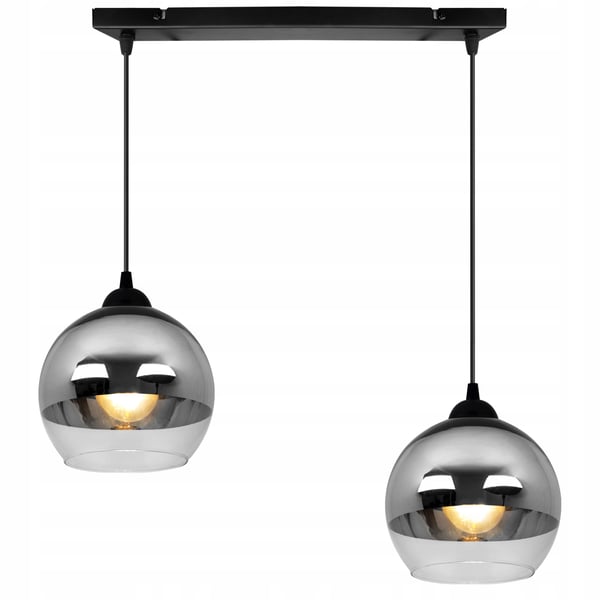 ELEGANT HÆNGELAMPE, GLASLAMPE, KROM LED