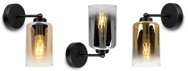 UNIK KNKIET-LAMPE, ELEGANT GLASSKÆRM