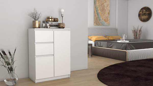 Malwa 2D2S valkoinen lipasto