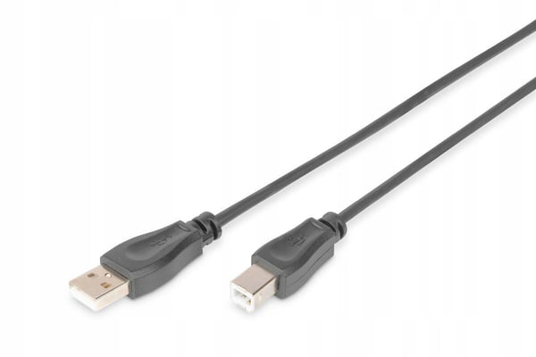 Digitus USB 2.0 A/M - USB B/M printerkabel, 1,8m, kobber, sort