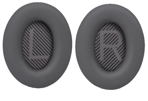 Korvatyynyt, korvatyynyt, korvatyynyt Bose QC45 QC35 I II QC25 QC15 QC2 -harmaille kuulokkeille