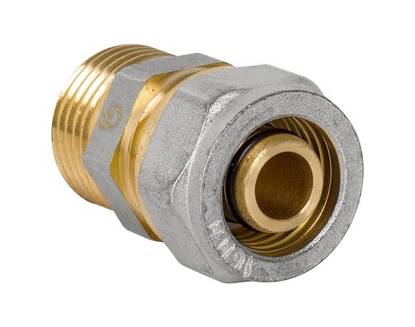 PEX-AL-PEX KROM FORBINDELSE 1/2*20 DRENG - D001.1/2*20
