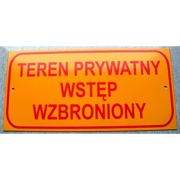 PIENI LAUTA 10*20CM YKSITYINEN ALUE EI PÄÄSYÄ - TAB T003