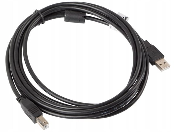 Lanberg AM-BM USB 2.0-kabel 1,8 m svart