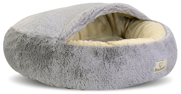 FLUFFY hundbädd 70 cm ljusgrå