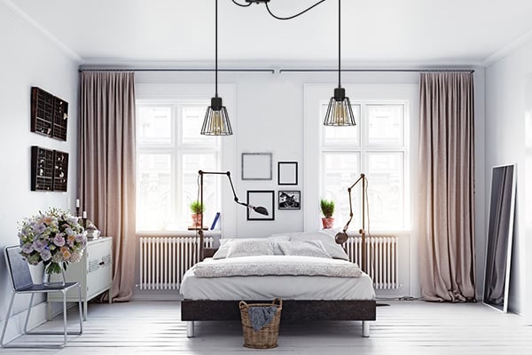 Moderne pendellampe med edderkoptråd retro loft LED