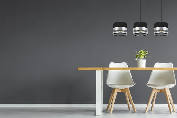 MODERNE LOFTHÆNGELAMPE MED KROM LED-LAMPESKÆRM