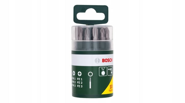 Bosch-kärkisarja, 10 kpl:n kärkipidikkeellä PH, PZ, Hex, Torx
