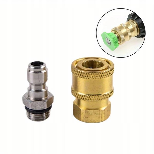 Adapter til montering af en 1/4" GZ-høvl på en 1/4" hurtigkobling