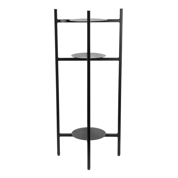 Metal blomsterstativ, stående blomsterstativ, planter, potter, 3 hylder, loft 81