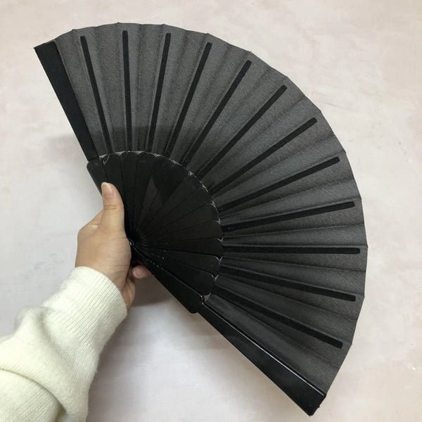Spansk vifte sort foldbar dans japansk stor flamenco gave