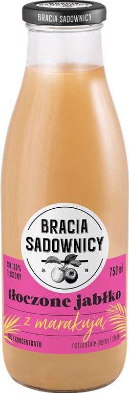 Brothers Orchardists presset æblejuice med passionsfrugt 750 ml