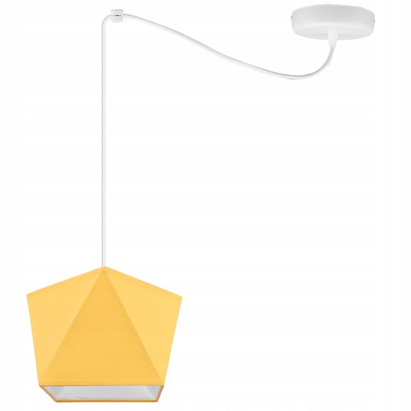 Lofthængende lampe med loftskrone og edderkopskærm