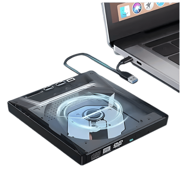 Ekstern CD DVD RW 5 i 1 USB 3.0 type optisk drev CD