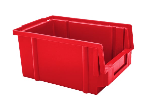 SÄILYTYSLAATIKKO KOKO '1' PUNAINEN - LAATIKKO 1 MUSTA/OIKEA