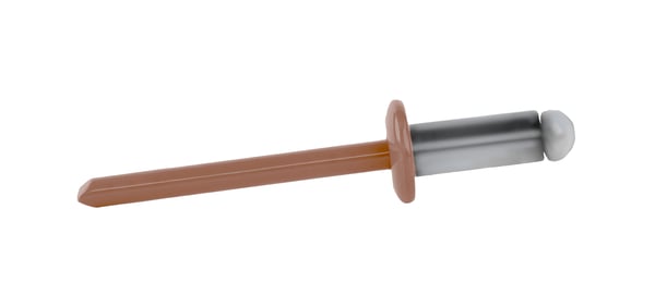 Öppna aluminiumnitrar 4,8x12mm RAL 8004