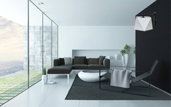 VÆGLAMPE LOFT VÆGLAMPE LAMPESKÆRM DIAMANT LED