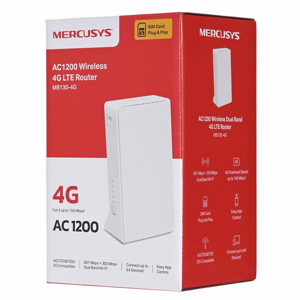 Mercusys MB130-4G LTE AC1200-router