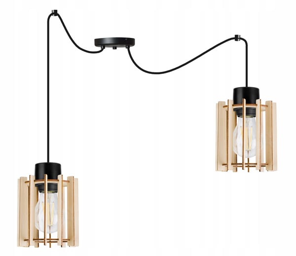 MODERNI PUINEN LED-KATTOVALAISIN