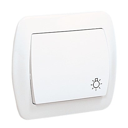 AKKORDKNAP P/T /LYS/HVID - E131AA-KN041