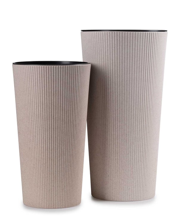 Urbanika ECO träblomkruka vit h36 cm