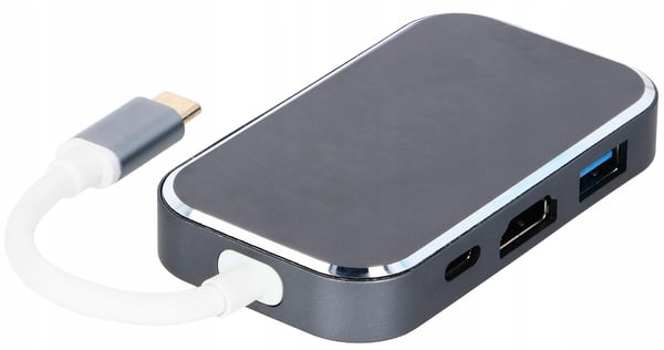 USB-C-KESKITIN -> HDMI 3xUSB 3.0 PD 4K M1 -SOVITIN 5in1 Thunderbolt 3