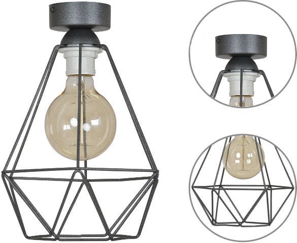 Moderne loftslampe Loft Retro 1x60W