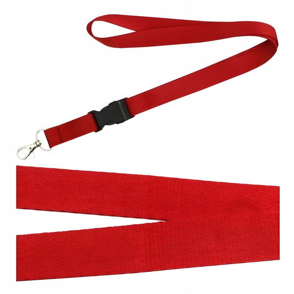 Lanyard röd halsrem för telefon, nycklar och dokument