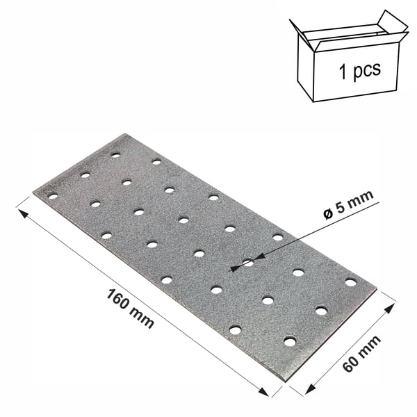 Perforeret plade PP06 60x160x2,0 (1)